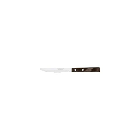 TRAMONTINA POLYWOOD 4" STEAK KNIFE 1-SERRATED NARROW BROWN (*TM21101/494*) = PACK OF 12 X EACHES