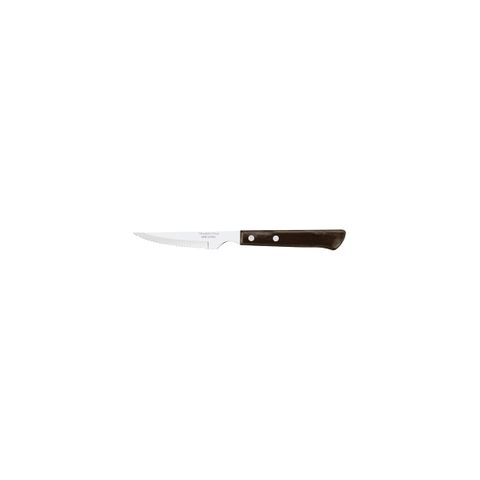 TRAMONTINA POLYWOOD 4" STEAK KNIFE 9-SERRATED NARROW BROWN (*TM21109/094*) = PACK OF 12 X EACHES