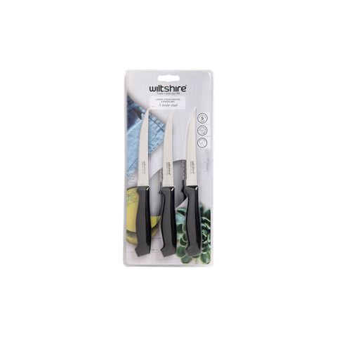 WILTSHIRE LASER STEAK KNIFE SET 6PC (*WLTW1184*) = PACK OF 6 X SETS