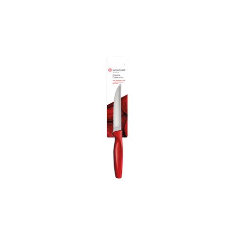 WUSTHOF CREATE STEAK KNIFE 100mm RED HANGSELL (1145302510W) (*28485*) =  1 X EACH