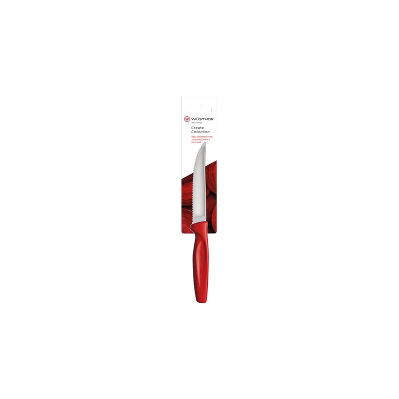 WUSTHOF CREATE STEAK KNIFE 100mm RED HANGSELL (1145302510W) (*28485*) =  1 X EACH