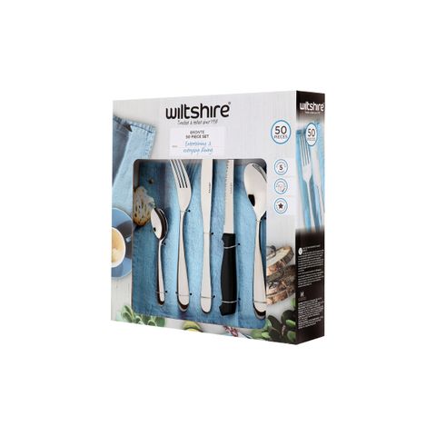 WILTSHIRE BRONTE 50PC CUTLERY SET (*WLT50588*) = PACK OF 2 X SETS