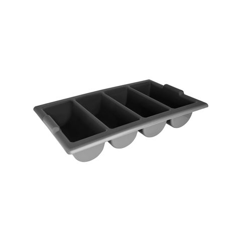 CHEF INOX CUTLERY BOX GREY 4 COMPARTMENT L550xW330xH100mm (*03640-GY*) =  1 X EACH