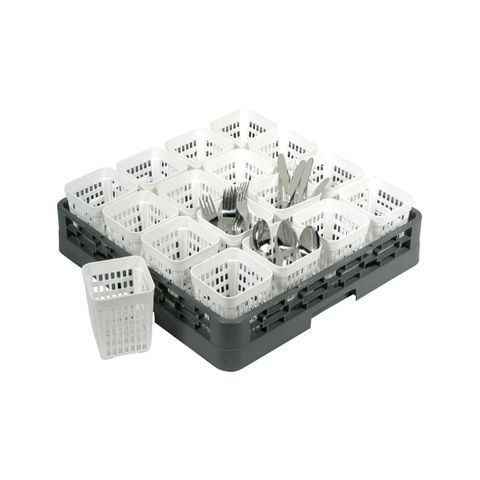UNICA WASHRACK-FLATWARE HOLDER WHITE 108x108x138 (RCH) (*09576*) =  1 X EACH