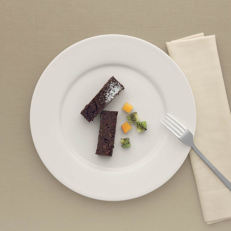 BAUSCHER PURITY FLAT PLATE w/RIM 240mm (*BHS6690024*) = PACK OF 6 X EACHES