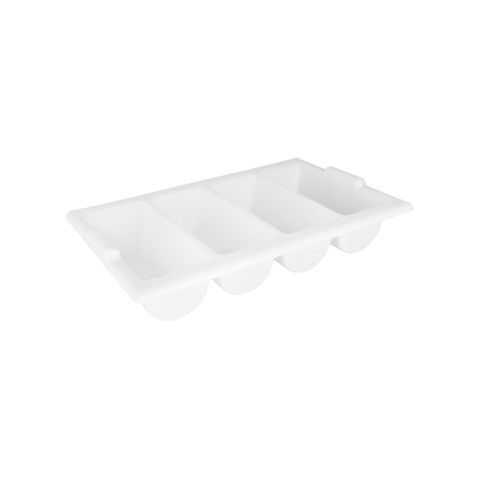 CHEF INOX CUTLERY BOX WHI 4 COMPARTMENT 550x330x100mm (*03640-W*) =  1 X EACH