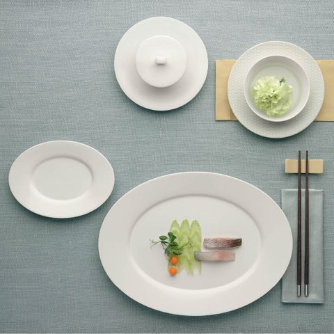 BAUSCHER PURITY OVAL COUPE PLATTER 120x88mm (*BHS6692212*) = PACK OF 12 X EACHES