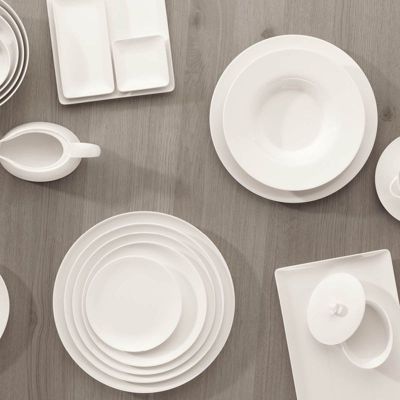 BAUSCHER PURITY SQUARE COUPE PLATE 200mm (*BHS6691520*) = PACK OF 12 X EACHES