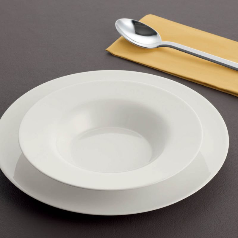 BAUSCHER PURITY DEEP PLATE w/RIM 200x37mm (*BHS6690120*) = PACK OF 12 X EACHES