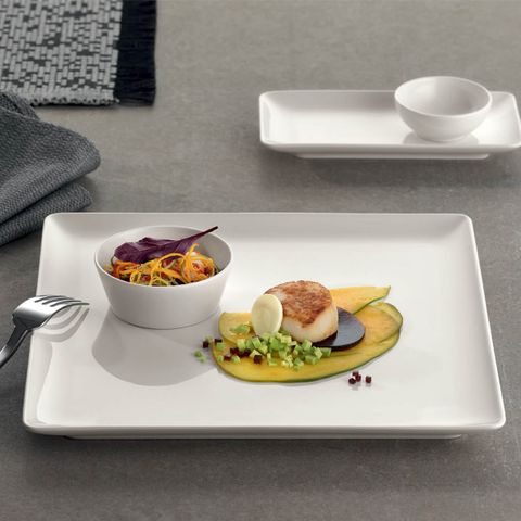 BAUSCHER PURITY RECTANGULAR COUPE PLATTER 200x150mm (*BHS6692320*) = PACK OF 12 X EACHES