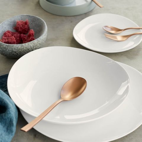 BAUSCHER PURITY ASYMMETRIC DEEP COUPE PLATE 240x39mm (*BHS6691924*) = PACK OF 6 X EACHES