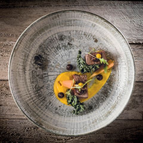 BONNA ODETTE OLIVE ROUND COUPE PLATE 210x20mm (ODTOLGRM21DZ) (*120175*) = PACK OF 12 X EACHES