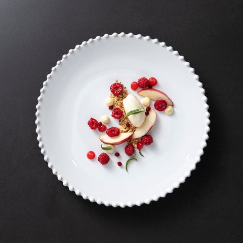 COSTA NOVA PEARL PLATE 220x24mm WHI (PEP222-WHI) (*301333*) = PACK OF 6 X EACHES
