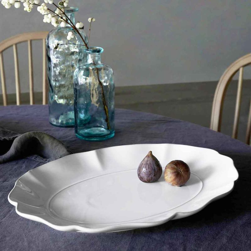COSTA NOVA ROSA OVAL PLATTER 288x400x42mm WHITE (DAA401-WHI) (*301756*) =  1 X EACH