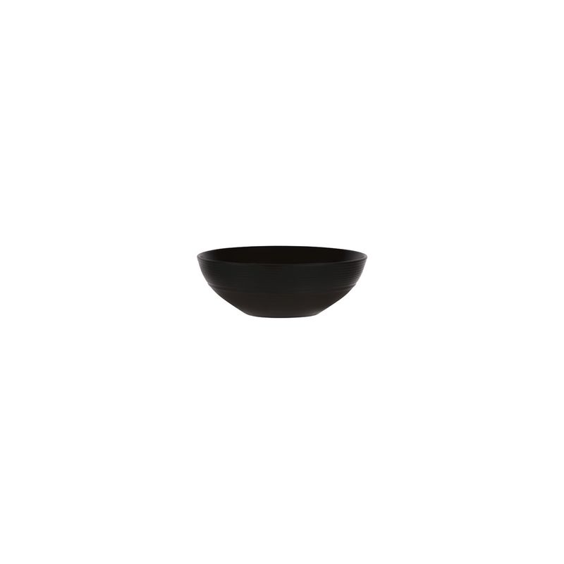 RIMMED CEREAL BOWL 165mm AURA MATT BLACK (923116) (*97443*) = PACK OF 6 X EACHES