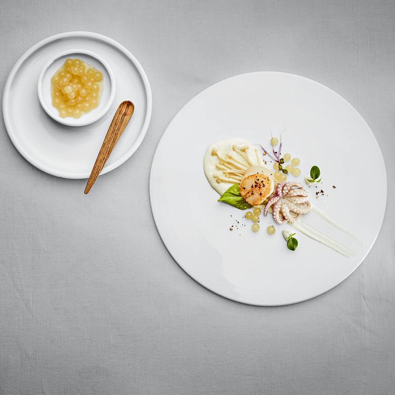 SCHONWALD SHIRO ROUND PLATE FLAT COUPE 210x23mm RELIEF (*SH9251271*) = PACK OF 12 X EACHES