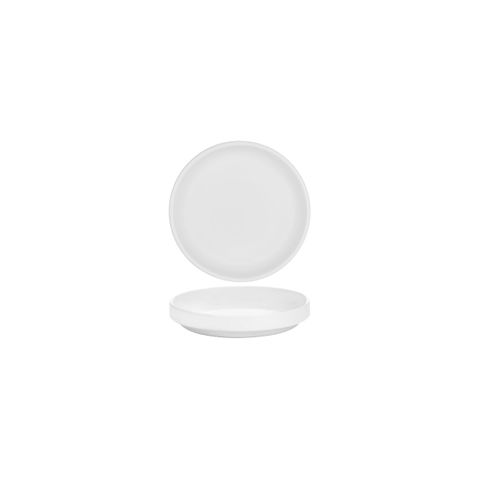 SERAX PASSE PARTOUT LOW ROUND PLATE 140x25mm MATT WHITE (*SERAXB6219101*) = PACK OF 8 X EACHES