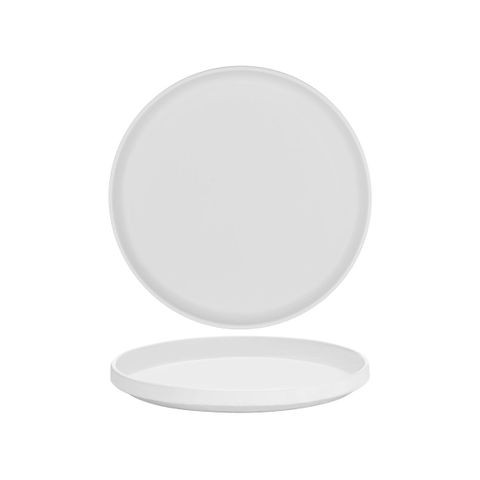 SERAX PASSE PARTOUT LOW ROUND PLATE 260x25mm MATT WHITE (*SERAXB6219104*) = PACK OF 8 X EACHES