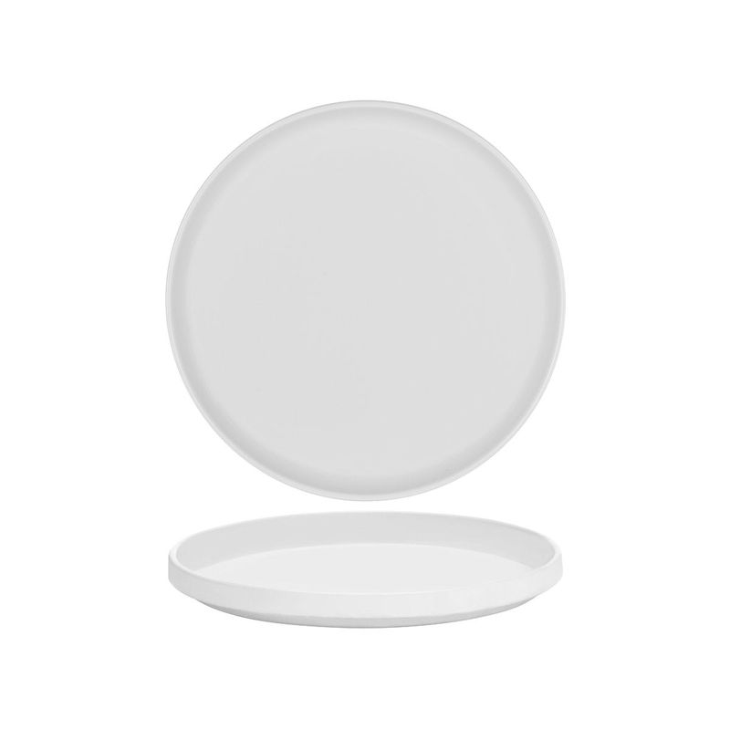 SERAX PASSE PARTOUT LOW ROUND PLATE 260x25mm MATT WHITE (*SERAXB6219104*) = PACK OF 8 X EACHES
