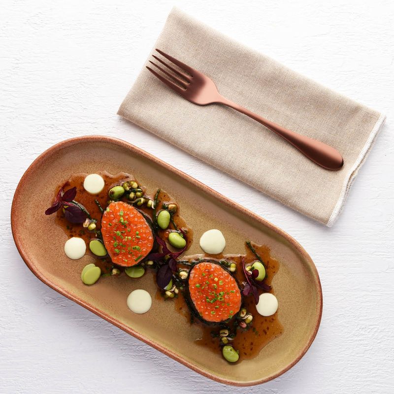 TABLEKRAFT ARTISTICA OVAL COUPE PLATE 210x190x30mm FLAME (*98330*) = PACK OF 4 X EACHES