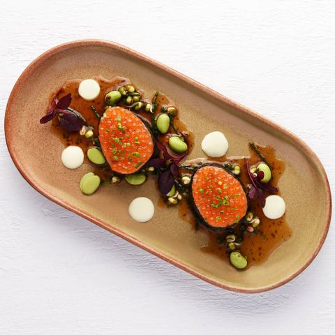 TABLEKRAFT ARTISTICA OVAL COUPE PLATE 300x140x25mm FLAME (*98395*) = PACK OF 4 X EACHES