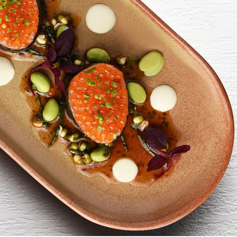 TABLEKRAFT ARTISTICA OVAL COUPE PLATTER 305x210mm FLAME (*98370*) =  1 X EACH
