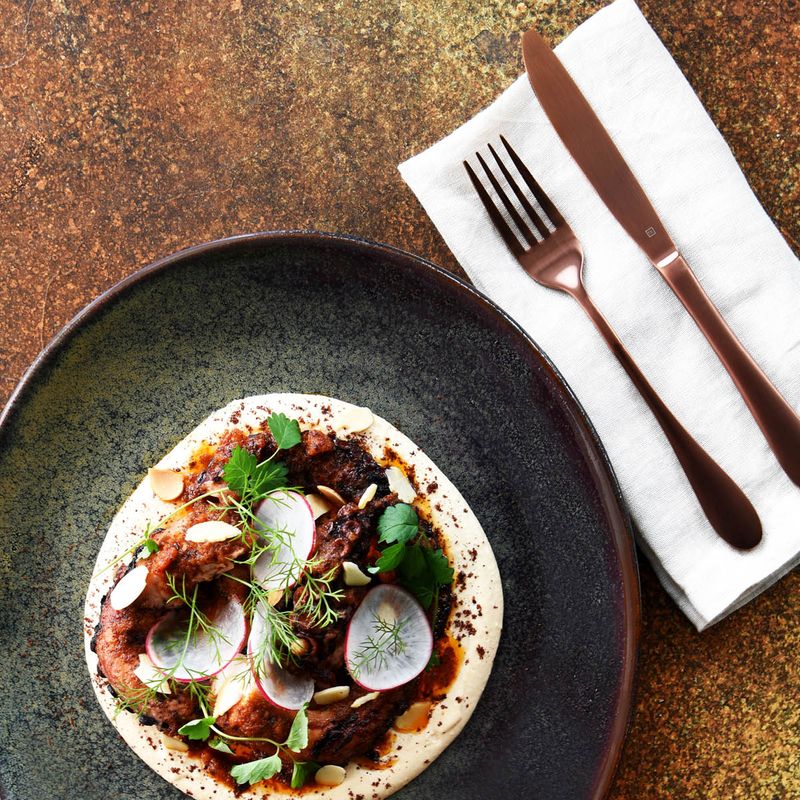 TABLEKRAFT ARTISTICA ROUND BOWL 125x70mm REATIVE BROWN (*98802*) = PACK OF 4 X EACHES