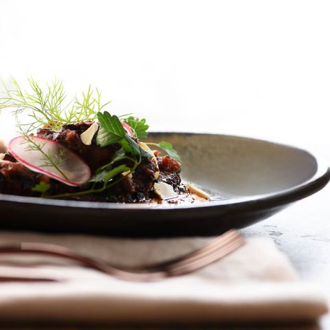 TABLEKRAFT ARTISTICA SQR SAUCE DISH 80x35mm REATIVE BROWN (*98807*) = PACK OF 6 X EACHES