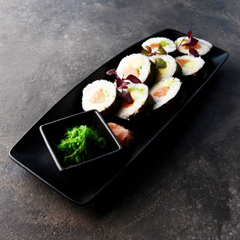 TABLEKRAFT TK BLACK RECTANGULAR PLATTER 260x100x27mm BLACK (*909582*) = PACK OF 6 X EACHES