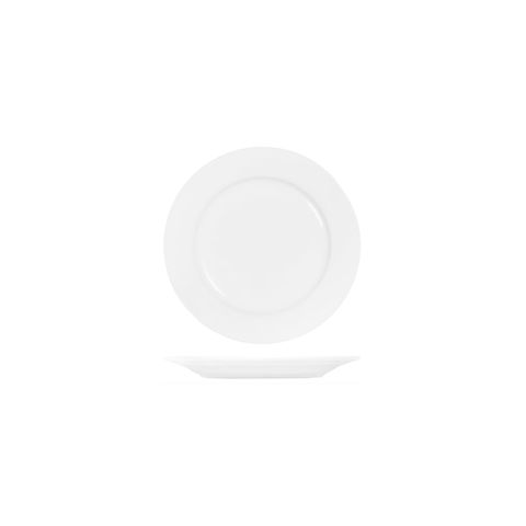 TABLEKRAFT CORE WHITE ROUND PLATE RIM SHAPE- 200mm (*91001*) = PACK OF 6 X EACHES