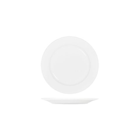 TABLEKRAFT CORE WHITE ROUND PLATE RIM SHAPE- 225mm (*91002*) = PACK OF 4 X EACHES