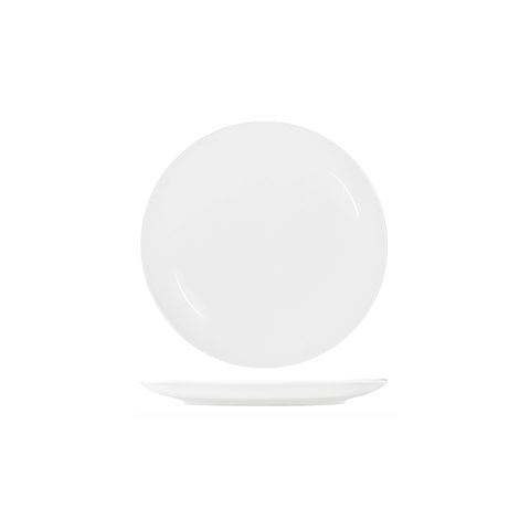 TABLEKRAFT CORE WHITE ROUND PLATE COUPE SHAPE-280mm (*91015*) = PACK OF 3 X EACHES