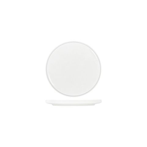 TABLEKRAFT CORE WHITE ROUND PLATE WALLED LIP 200x23mm (*91086*) = PACK OF 6 X EACHES
