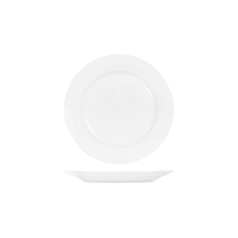 TABLEKRAFT CORE WHITE ROUND PLATE RIM SHAPE- 280mm (*91004*) = PACK OF 3 X EACHES