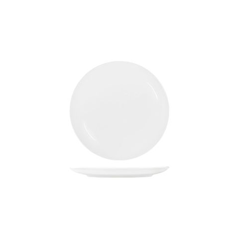 TABLEKRAFT CORE WHITE ROUND PLATE COUPE SHAPE-225mm (*91013*) = PACK OF 6 X EACHES