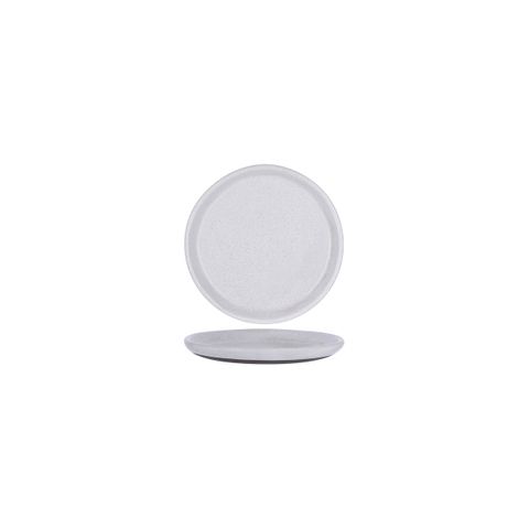 TABLEKRAFT NATURALS ASH GREY ROUND PLATE 160x30mm CLAY (*905204*) = PACK OF 4 X EACHES
