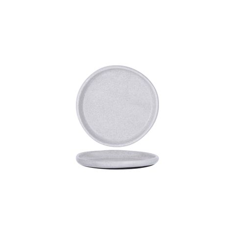 TABLEKRAFT NATURALS ASH GREY ROUND PLATE 205x21mm CLAY (*905205*) = PACK OF 5 X EACHES