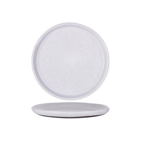 TABLEKRAFT NATURALS ASH GREY ROUND PLATE 325x28mm CLAY (*905207*) = PACK OF 2 X EACHES