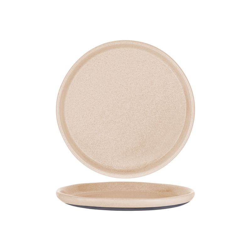 TABLEKRAFT NATURALS SIERRA BEIGE ROUND PLATE 325x28mm CLAY (*905257*) = PACK OF 2 X EACHES