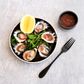TABLEKRAFT SOHO ROUND PLATE 285x10mm SPECKLE BLACK (*908711*) = PACK OF 4 X EACHES