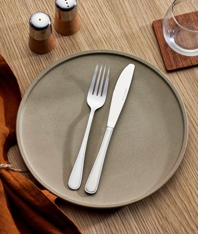 TABLEKRAFT SOHO ROUND PLATE 255x10mm STONE (*908831*) = PACK OF 4 X EACHES