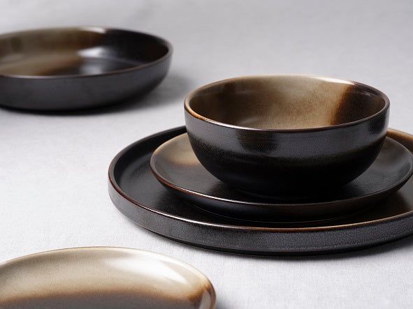 TABLEKRAFT URBAN ROUND COUPE PLATE 160x23mm COFFEE DUST (*907707*) = PACK OF 6 X EACHES