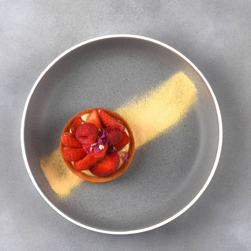 TABLEKRAFT URBAN ROUND SAUCE DISH  78mm GREY (*908002*) = PACK OF 8 X EACHES