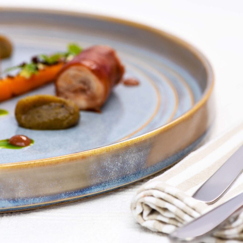TABLEKRAFT URBAN LOFT ROUND SERVE PLATTER 320x30mmAZURE BLUE (*907110*) = PACK OF 2 X EACHES