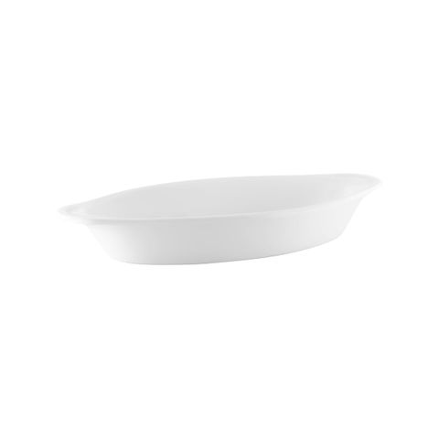 VITROCERAM OVAL GRATIN DISH-270x140x/425ml WHITE (*901348*) = PACK OF 24 X EACHES