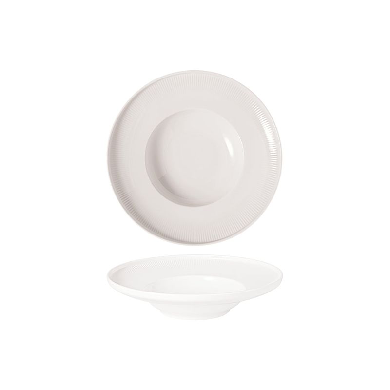 V&B AFINA DEEP PLATE w/RIM 250x55mm 300ml (*VB10-4293-2702*) = PACK OF 6 X EACHES