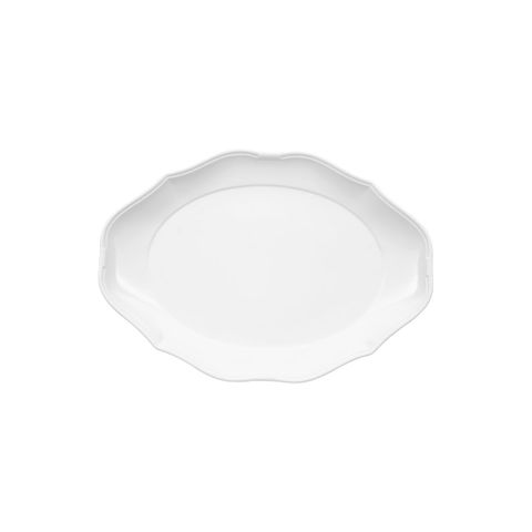 VILLEROY AND BOCH LA SCALA OVAL PLATE w/RIM 360x260mm WHITE (*VB16-3318-2710*) = PACK OF 6 X EACHES
