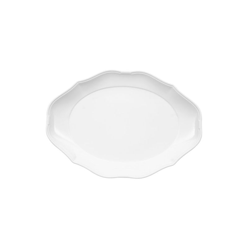 VILLEROY AND BOCH LA SCALA OVAL PLATE w/RIM 360x260mm WHITE (*VB16-3318-2710*) = PACK OF 6 X EACHES