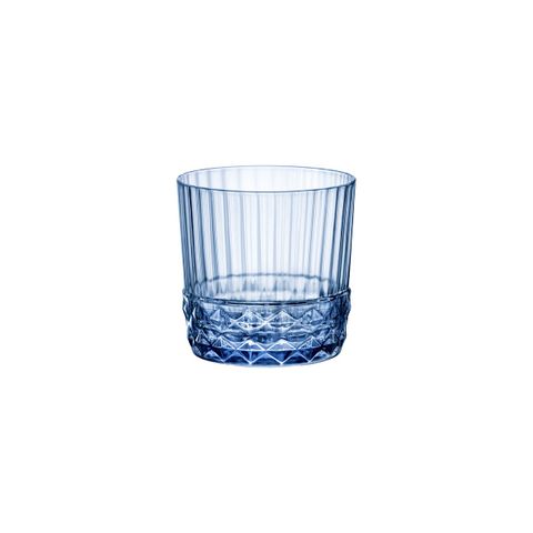 BORMIOLI ROCCO AMERICA 20 ROCKS 300ml SAPPHIRE BLUE (1.22156 (*310-120*) = PACK OF 24 X EACHES
