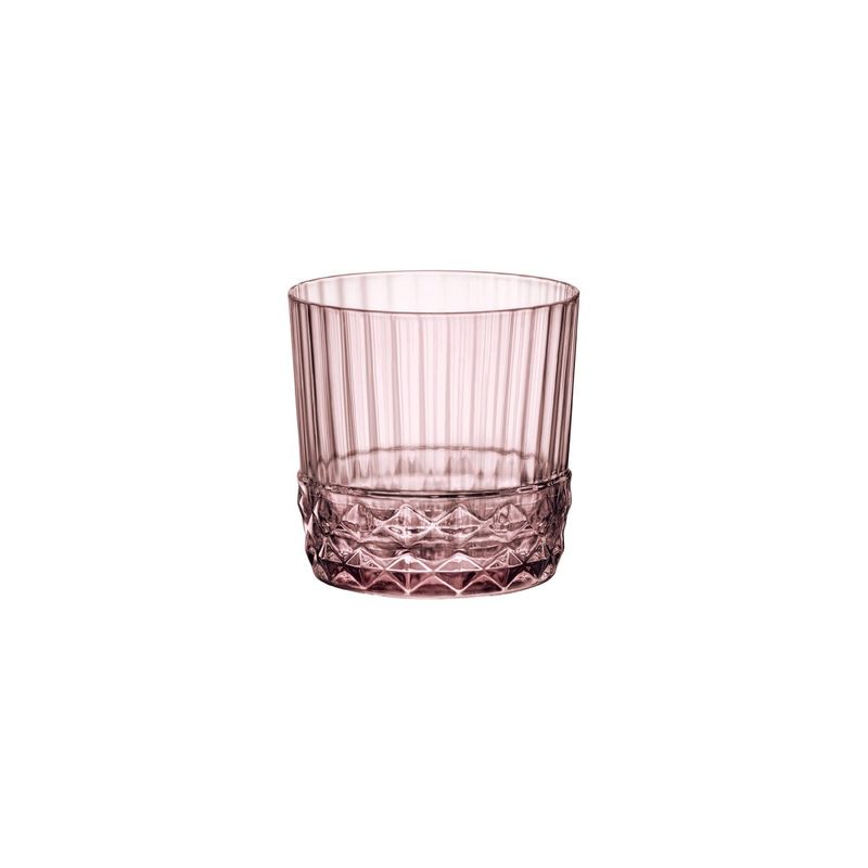 BORMIOLI ROCCO AMERICA 20 ROCKS 300ml LILAC ROSE (1.22157) (*310-121*) = PACK OF 24 X EACHES